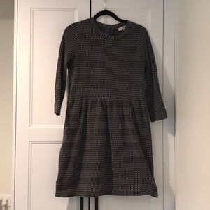LOFT Black and White Patterned Dress